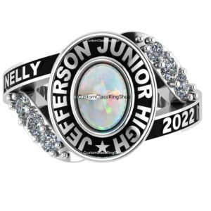 Opal Woman ClassRing, Custom ClassRing, Unique Gift ClassRing, jewelry for woman| Graduation Ring