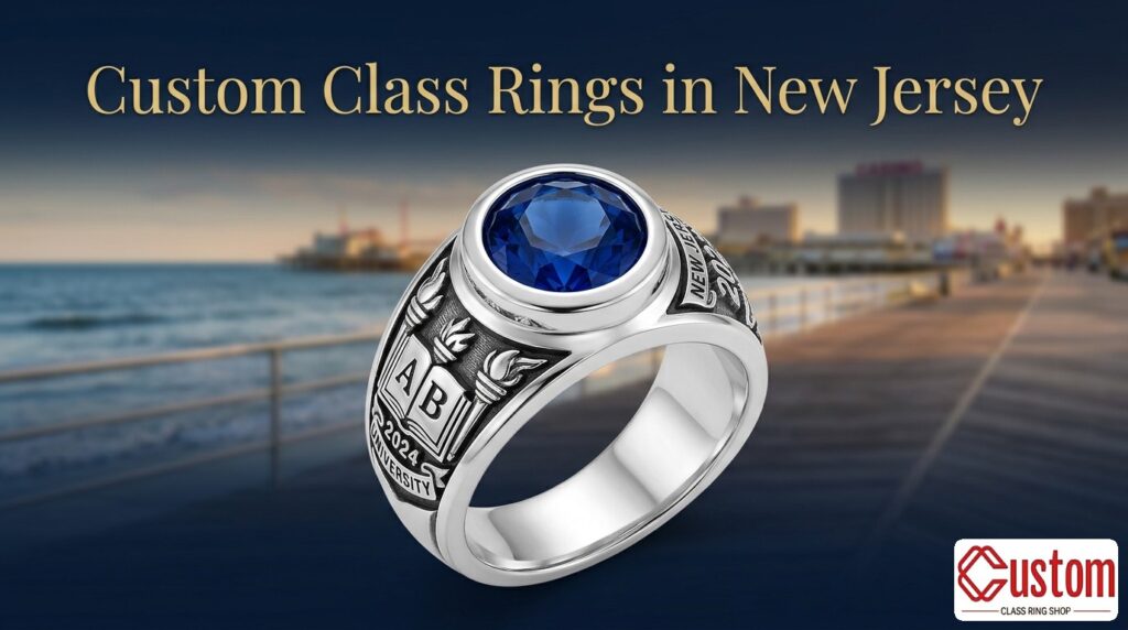 custom class rings in New Jersey handcrafted 925 sterling silver - CustomClassRingShop