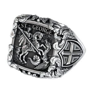Saint George the Victorious Knight Cross Christian Signet jewelry1