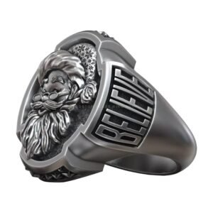 Santa Claus Christmas Saint Nicholas Believe Ring jewelry1