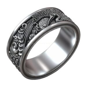 Shadoof Japanese Sun Traditional Ornamental Ring jewelry1