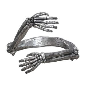Skeleton Hugged Bone Hands Adjustable Unisex Ring jewelry1