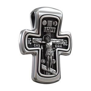 Small Orthodox Childrens Crucifixion and Saint Nicholas Cross jewelry1