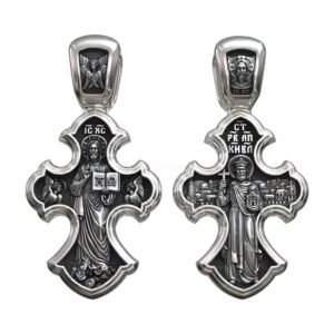 Small Orthodox Childrens Jesus and Angels Baptism Cross jewelry1