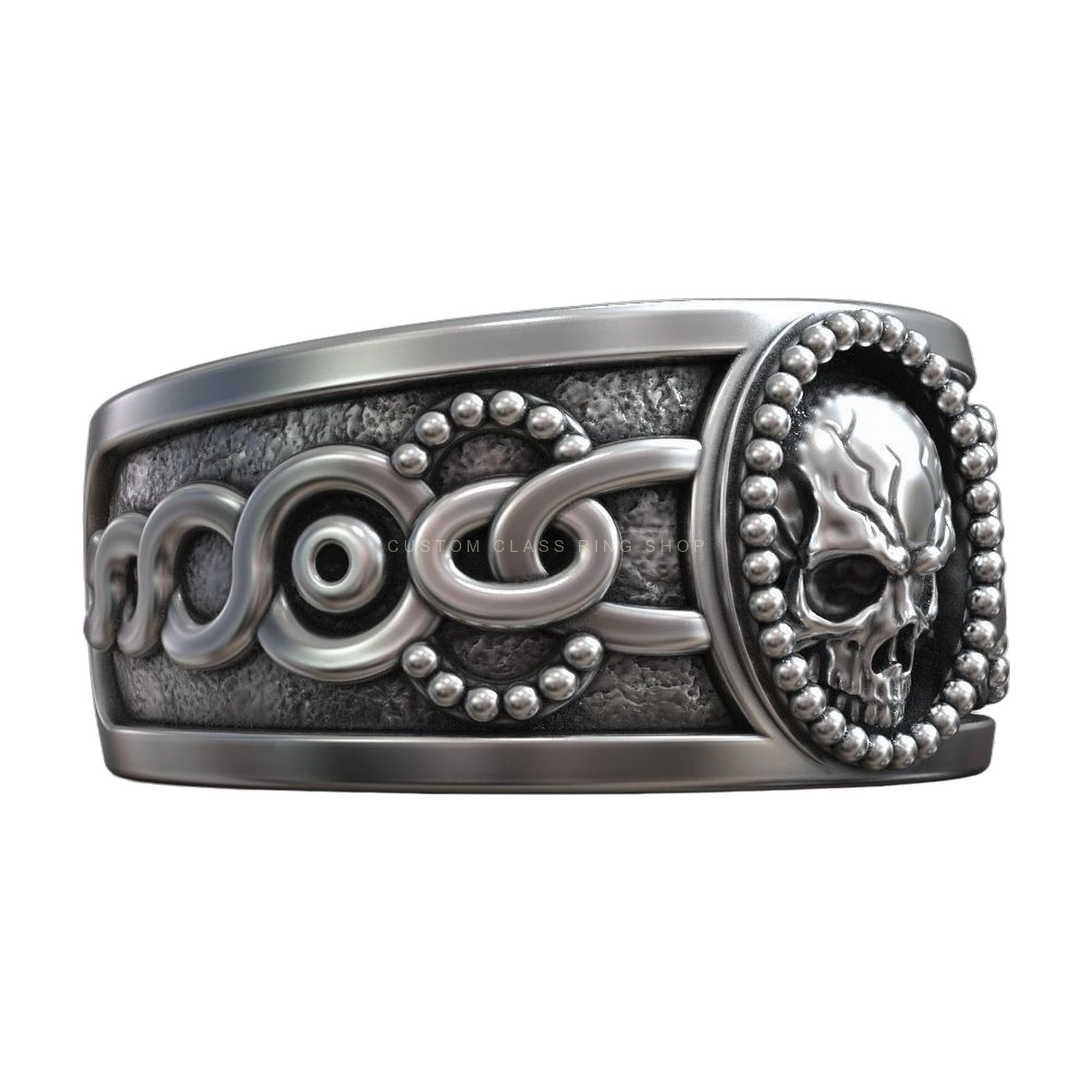 Sugar Skull Calavera Floral Pattern Unisex Ring jewelry3