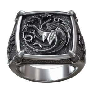 Targaryen House Dragon GOT Symbol Fan Art Signet jewelry1
