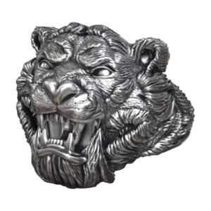 Tiger Head Nature Animal Ring jewelry1