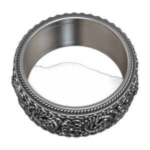 baroque patern wedding band diamond ring 3d model 13309554a1