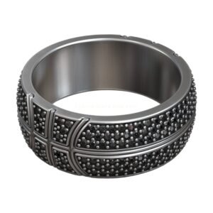 basketball ball pave diamond wedding ring 3d model obj fbx stl 3dm ztl (1)