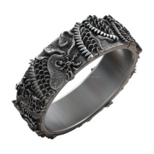 chinese dragon tattoo style pattern wedding band 3d model 06a9bde831