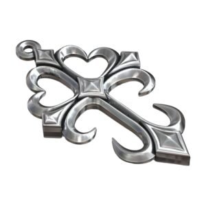 cross masonic knights templar amulet pendant 3d model 167f9ae232