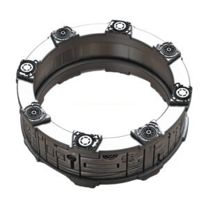 cyber punk sci fi wedding band 3d model 8002f98372