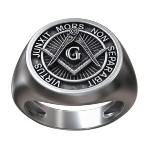 freemason square compasses gimmel symbol ring 3d model c2e958e6da