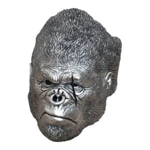 men's gorilla ape monkey ring sterling silver oxidized statement