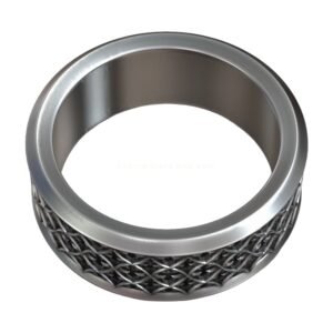 goth wedding band oxidized vintage gothic ring 3d model 610d3bffff