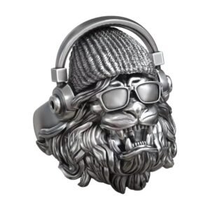 hipster lion head sunglass headphones ring 3d model c34bace3b6
