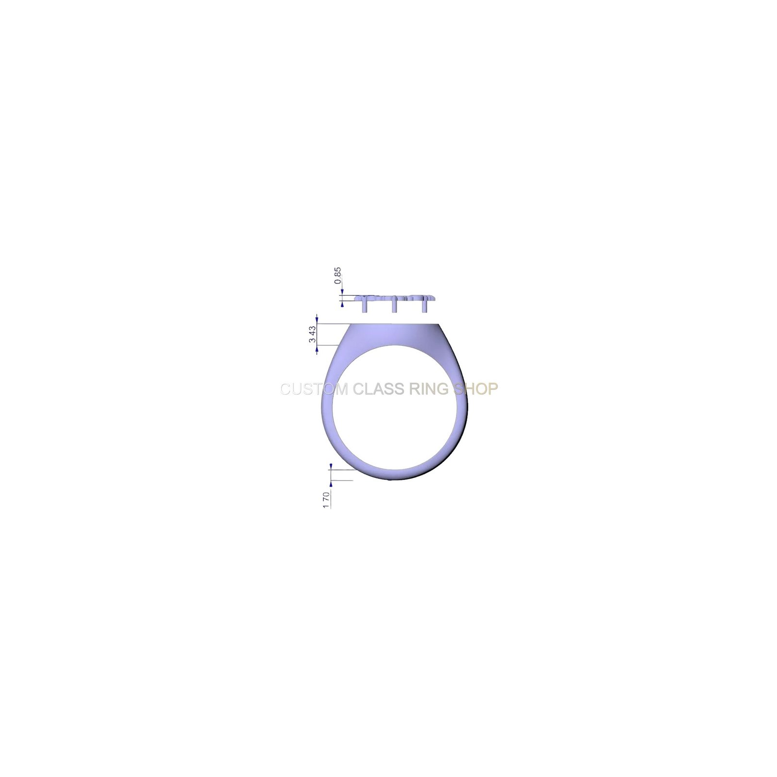 IHS Christogram monogram sterling silver signet ring, oxidized finish with ornamental flourishes