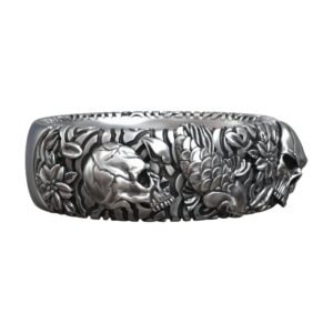 japan ornament skull carp koi flower wedding ring 3d model 40ef1874f1