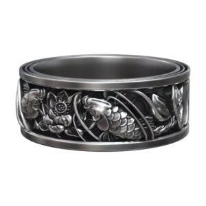 japanese carp koi fish traditional pattern ring 3d model 44b41e2583