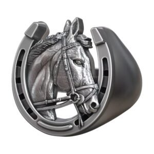 lucky horseshoe horse head ring 3d model 4a00ea8bfa