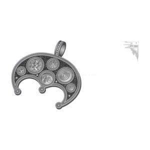 lunar slavic symbol nordic amulet lunniza 3d model 0280fb612e