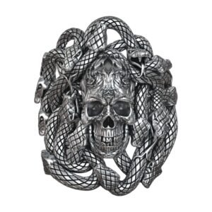 medusa gorgon snakes skull head ring 3d model obj fbx stl 3dm ztl (1)