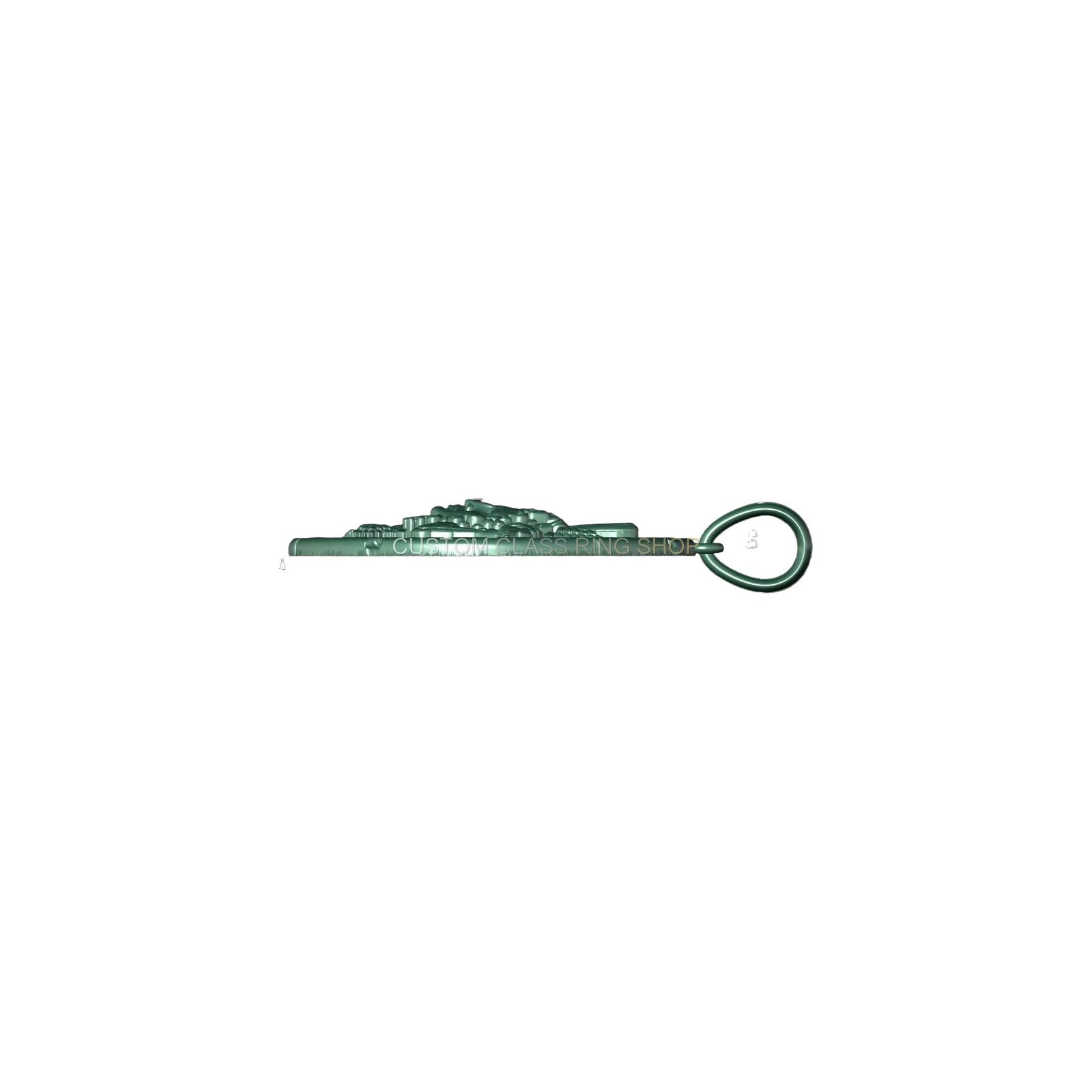 Sterling silver medusa trinacria pendant with Greek key border