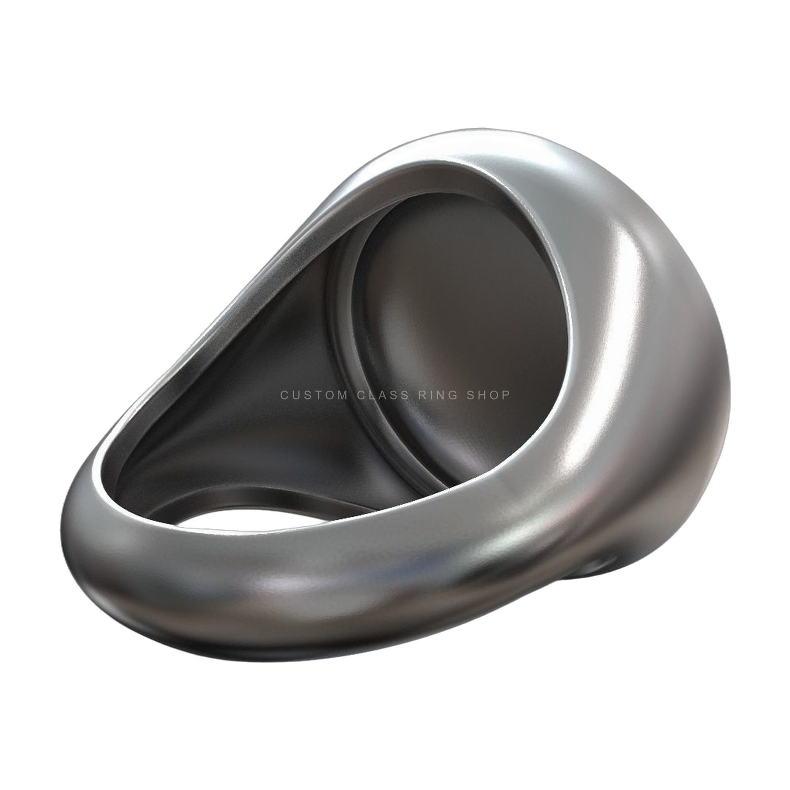 rococo floral ornament signet circle ring 3d model obj fbx stl 3dm ztl (2)