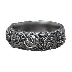 roses thorn pattern biker ring 3d model 41cf187898