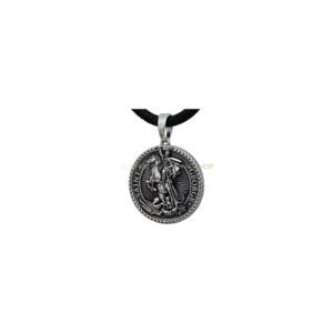 sterling silver saint george slaying dragon pendant oxidized 925